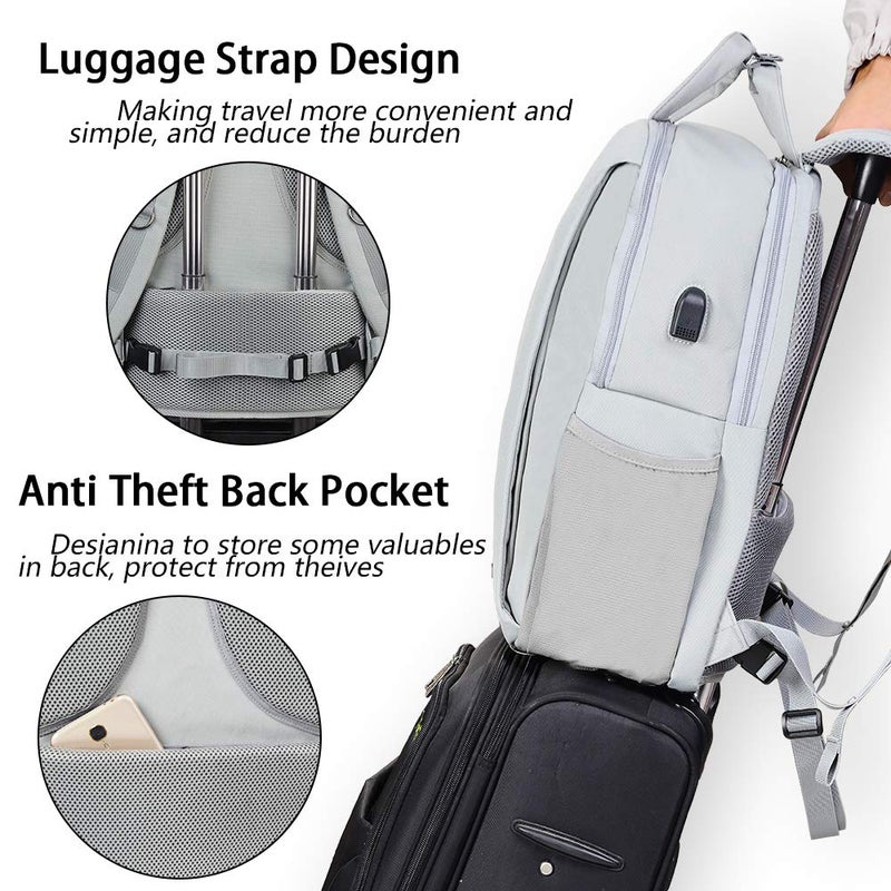 CADeN Camera Backpack w/ 15.6" Laptop Compartment, USB Charge Port, Tripod Holder, Rain Cover Compatible for Sony Canon Nikon - Image 4